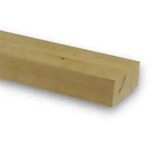 PACK OF 5 (Total 5 Units) - 38mm x 50mm (1.5" x 2") Sawn Timber Carcassing Wood Softwood Timber - 3.0m Length