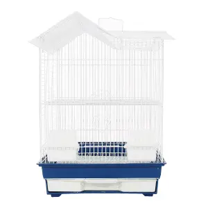 KCT Indoor Bird Cage Santiago Plus Exotic Portable Small - Blue