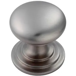 Victorian Round Cupboard Door Knob 42mm Dia Stainless Steel Cabinet Handle