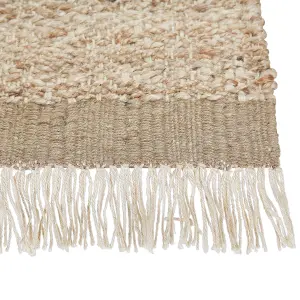 Jute Area Rug 140 x 200 cm Beige ABANA