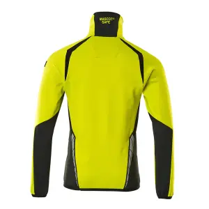 Mascot Accelerate Safe Microfleece Jacket with Half Zip (Hi-Vis Yellow/Black)  (XXX large)