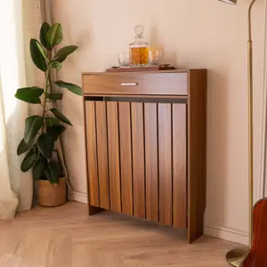 Classic Wooden Radiator Cover With Storage Draw - Small