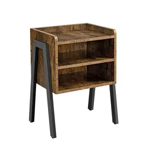 Side Table Rustic Brown