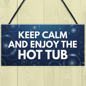 Funny Hot Tub Sign Quote Hot Tub Accessories Garden Summerhouse Sign Home Gift