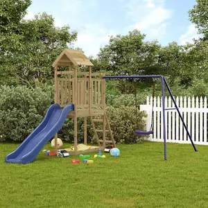 Berkfield Outdoor Playset Impregnated Wood Pine