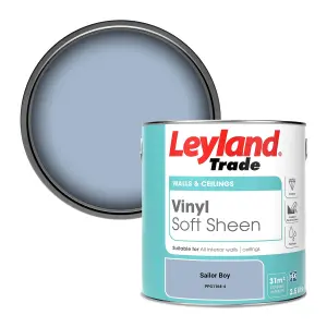 Leyland Trade Vinyl Soft Sheen Walls & Ceilings Emulsion Paint Sailor Boy (PPG1164-4) - 2.5L