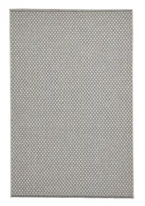 Seam Flat Weave Easy Clean Rug - Beige/Black - 160x220