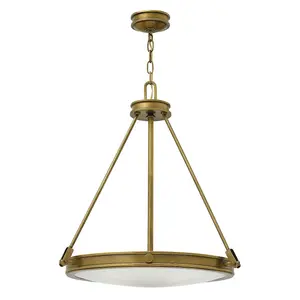 4 Bulb Ceiling Pendant Light Fitting Heritage Brass LED E14 60W Bulb