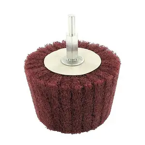 50mm 240 Grit Cylinder Sanding Mop 6mm Arbor Cleaning Buffing