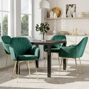 Elianna Upholstered Dining Chair (Set of 2) Emerald green