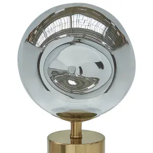 Beliani Modern Metal Table Lamp Brass BOYD