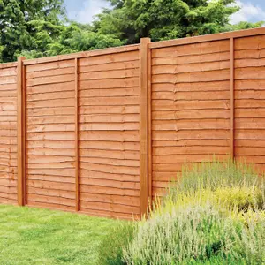 Ronseal Fence Life Plus Medium oak Matt Exterior Wood paint, 9L Tub