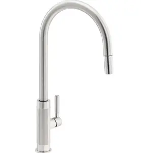 Franke Tessuto J Pull Out Spout Kitchen Tap - Decor Steel