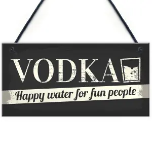 Red Ocean Vodka Novelty Sign Funny Friendship Man Cave Bar Pub Hanging Plaque Gift For Men