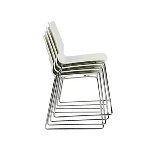 Bordiuk Stacking Side Chair (Set of 4) White