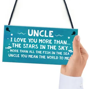 Birthday Gifts For Uncle Christmas Gift Hanging Plaque Uncle Gift From Niece Or Nephew