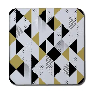 Gold & Black Geometric Triangles (Coaster) / Default Title