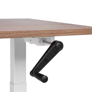 Adjustable Desk Manual Dark Wood DESTINES