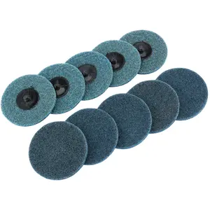 Draper  Polycarbide Abrasive Pads, 75mm, Fine (Pack of 10) 75626