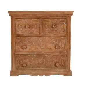 Contrive Mango Wood Chest Of 4 Drawers