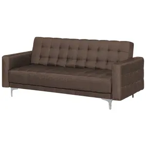 3 Seater Sofa ABERDEEN Dark Brown