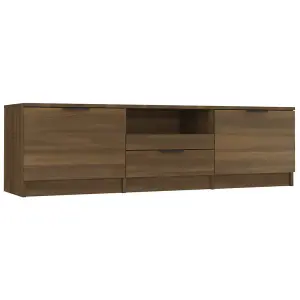 vidaXL TV Cabinet Brown Oak 140x35x40 cm Engineered Wood