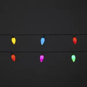 30 Multicolour LED With timer function String lights with 18m Green cable