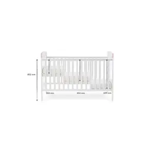 Grace Inspire Cot Bed with Fibre Mattress Pink