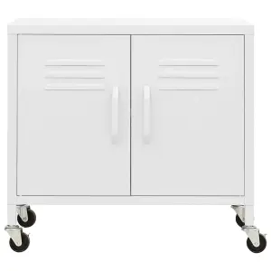 Berkfield Storage Cabinet White 60x35x56 cm Steel