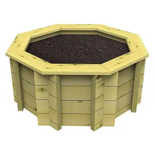 Garden Timber Company Wooden Raised Bed - 6ft Octagonal - 429mm Height - 44mm Thick Wall