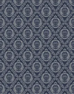 Bobbi Beck eco-friendly blue baroque monkey wallpaper