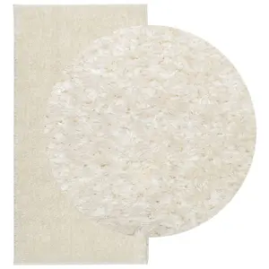 Rug ISTAN High Pile Shiny Look Cream 100x200 cm