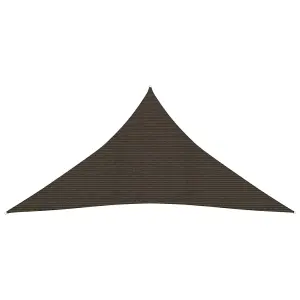 Berkfield Sunshade Sail 160 g/m2 Brown 5x6x6 m HDPE