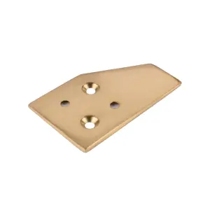 Sash Heritage Spare Striker Plate for Sash stops - 48mm x 28mm - Polished Brass