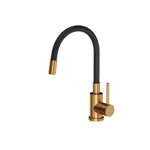 Quadron Maggie Stretch kitchen tap, Copper/Black