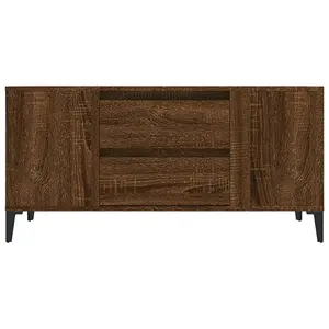 Berkfield TV Cabinet Brown Oak 102x44.5x50 cm Engineered Wood