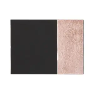 Interiors by Premier Geome Dipped Black and Rose Gold Placemats