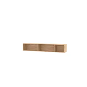 Stylish Mountain Ash Wall Shelf W163cm - Modern Display Solution for Home Decor (Set of 2)