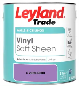 Leyland Trade Vinyl Soft Sheen Walls & Ceilings Emulsion Paint (S 2050-R50B) - 2.5L