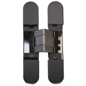 3D Adjustable Concealed Cabinet Hinge - 180 Degree Opening Wardrobe MATT BLACK