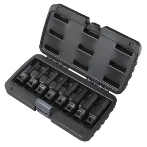 Premier Impact Hex Socket Bit Set 8 Pieces 1/2" Square Drive - Imperial AK5600