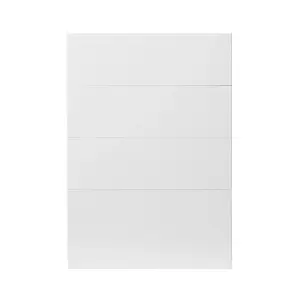 GoodHome Stevia Gloss white Multi drawer front, Pack of 1 (H)715mm (W)497mm (T)18mm