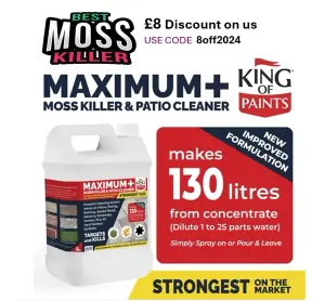 Moss Killer and Mould remover Maximum Concentrate Strongest on the Market