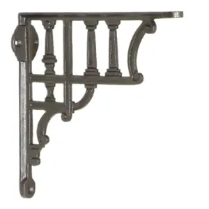 Castelion Single Cast Iron Column Railway Shelf Bracket