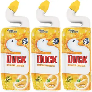 Duck Toilet Liquid Cleaner Citrus 750ml (Pack of 3)