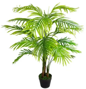 130cm Leaf Design UK Large Realistic Artificial Palm Tree Natural Palm