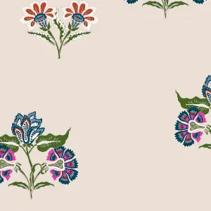 Joules Multicolour Floral Smooth Wallpaper Sample