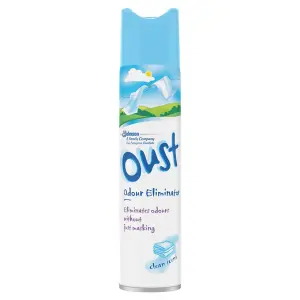 Oust Odour Eliminator Clean Scent, 300 ML (Pack of 12)