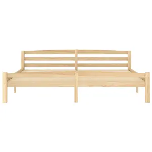 Berkfield Bed Frame Solid Pinewood 200x200 cm