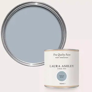 Laura Ashley Chalk Blue Matt Emulsion Paint Sample